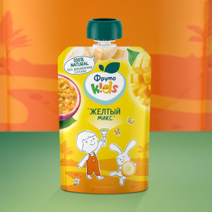 Пюре для детского питания, ФрутоKids, 90 г, в ассортименте