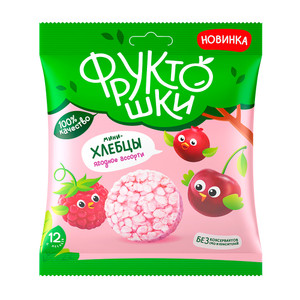 Мини-хлебцы, Фруктошки, 30 г, в ассортименте