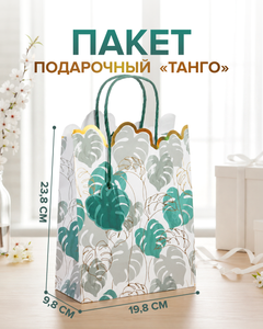 Пакет подарочный "Танго", PARTY, в ассортименте