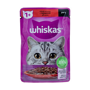 Корм для кошек "Рагу", Whiskas, говядина, 85 г