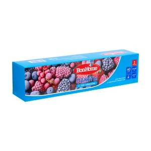 Пакеты для хранения и заморозки продуктов, BonHome, 40 шт.
