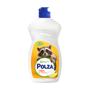 Средство для мытья посуды, Polza, 450 г, в ассортименте