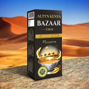 Чай чёрный "Altyn Kenya", Bazaar Chai, 25 пакетиков