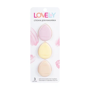 Спонж для макияжа, Lovely, 3 шт., в ассортименте