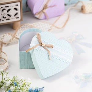 Коробка подарочная "Сердце", With Love, 14х14х7 см, в ассортименте