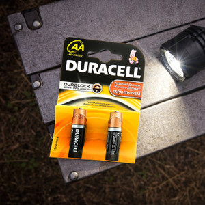 Батарейки алкалиновые, Duracell, АА, 2 шт.