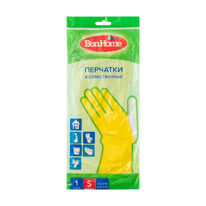 Перчатки хозяйственные, BonHome, 1 пара, в ассортименте