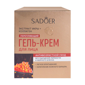 Гель-крем для лица, SADOER, 30 г, в ассортименте