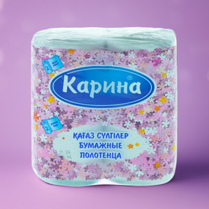 Бумажные полотенца, Карина, 2 слоя, 2 шт.