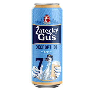 Пиво, Zatecky Gus 7, 5,4%, 0,43 л