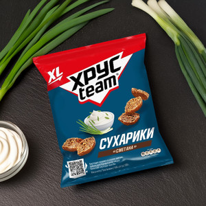 Сухарики, ХрусTeam, 100 г, в ассортименте