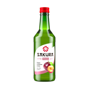 Аперитив "Soju", Sakura, со вкусом сливы, 13%, 0,375 л