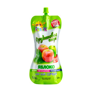 Фруктовое пюре, Suntik, 500 г, в ассортименте