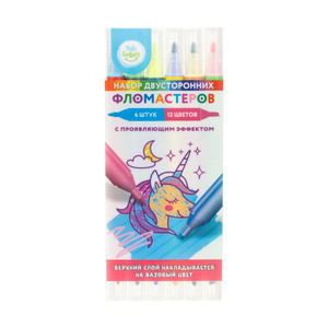 Набор двусторонних фломастеров с проявляющим эффектом, Kid's Fantasy, 6 шт., 12 цветов, в ассортимен