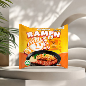 Лапша "Oki Ramen kimchi", сыр и говядина, 109 г