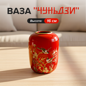 Ваза "Чуньдзи", 16 см, в ассортименте