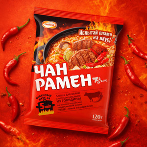 Лапша быстрого приготовления "Чан Рамён" со вкусом говядины, Doshirak, 120 г