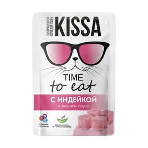 Корм для кошек, Kissa, с индейкой в соусе, 75 г