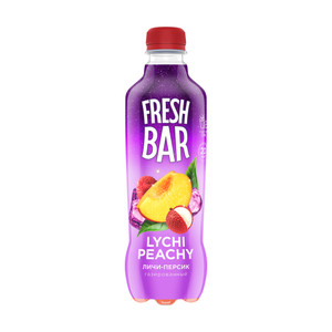 Напиток газированный, Fresh Bar, личи-персик, 0,480 л