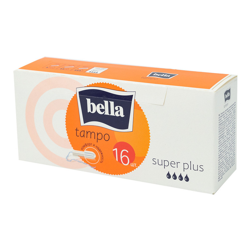 Тампоны " Super Plus", Bella, 16 шт.