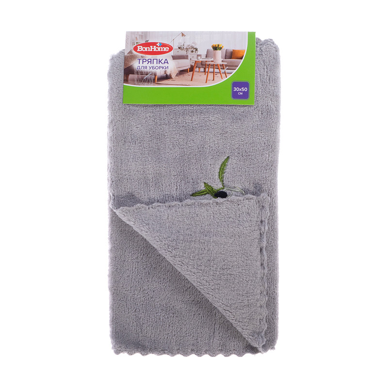 Тряпка для уборки, BonHome, 30х50 см, в ассортименте