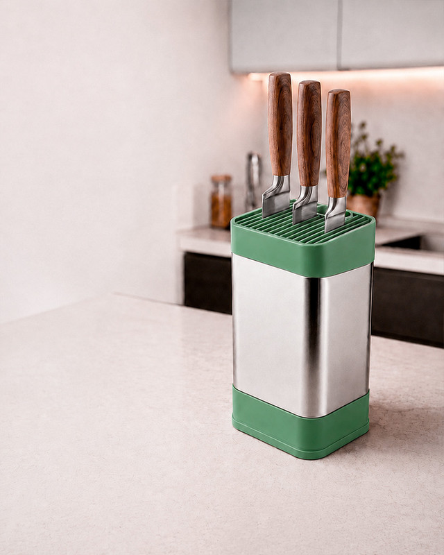 Подставка для ножей, O'Kitchen, 10,5х11х23 см, в ассортименте
