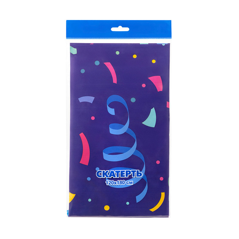 Скатерть праздничная, PARTY, 120х180 см, в ассортименте