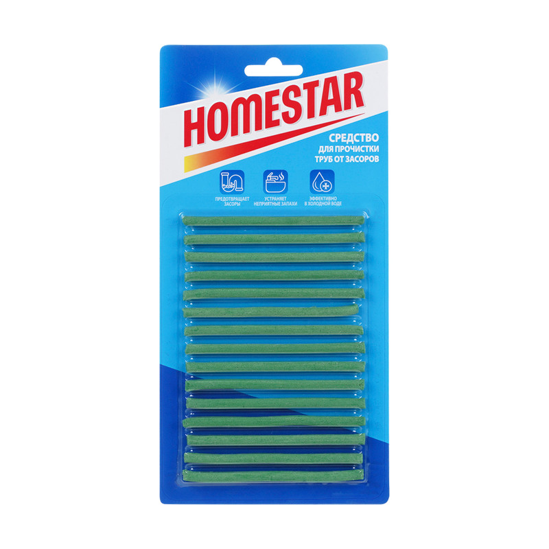 Средство для прочистки труб, Homestar, 15 шт.