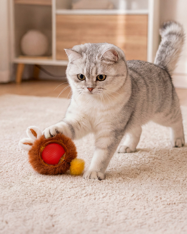 Игрушка для кошек "Неуловимый шар", Pet Club, в ассортименте