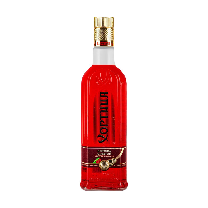 Настойка горькая, Хортиця, клюква-мята, 30%, 0,5 л