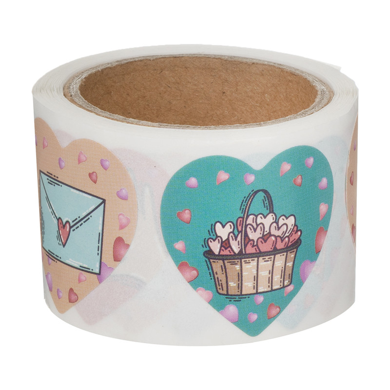Наклейки "Для тебя", With Love, 120 шт., в ассортименте