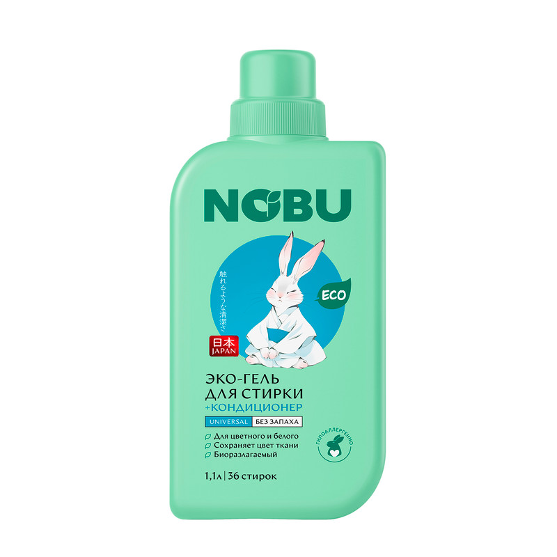 Эко-гель для стирки, Nobu, 1,1 л