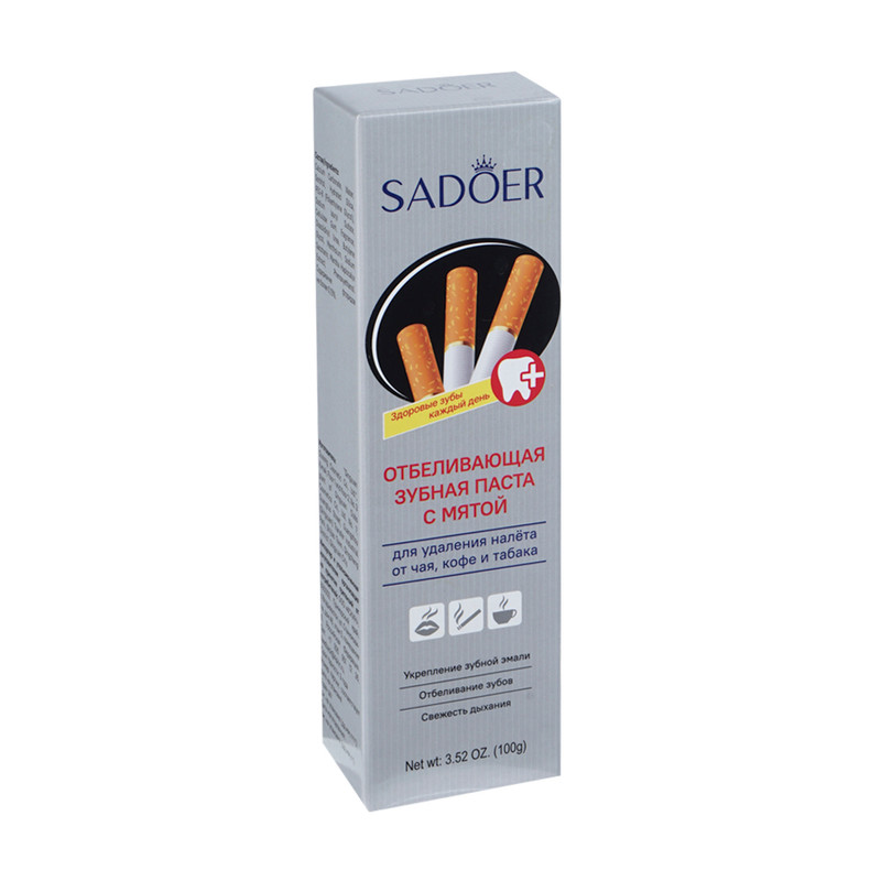 Отбеливающая зубная паста, Sadoer, 100 г