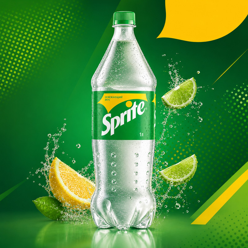 Напиток газированный, Sprite, 1 л