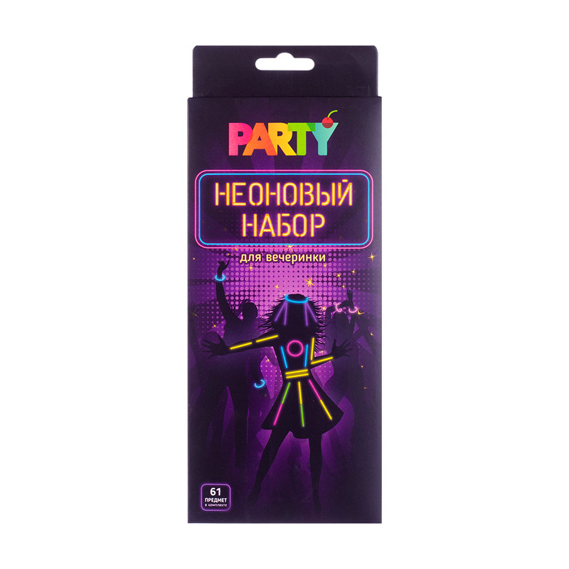 Неоновый набор для вечеринки, PARTY, в ассортименте