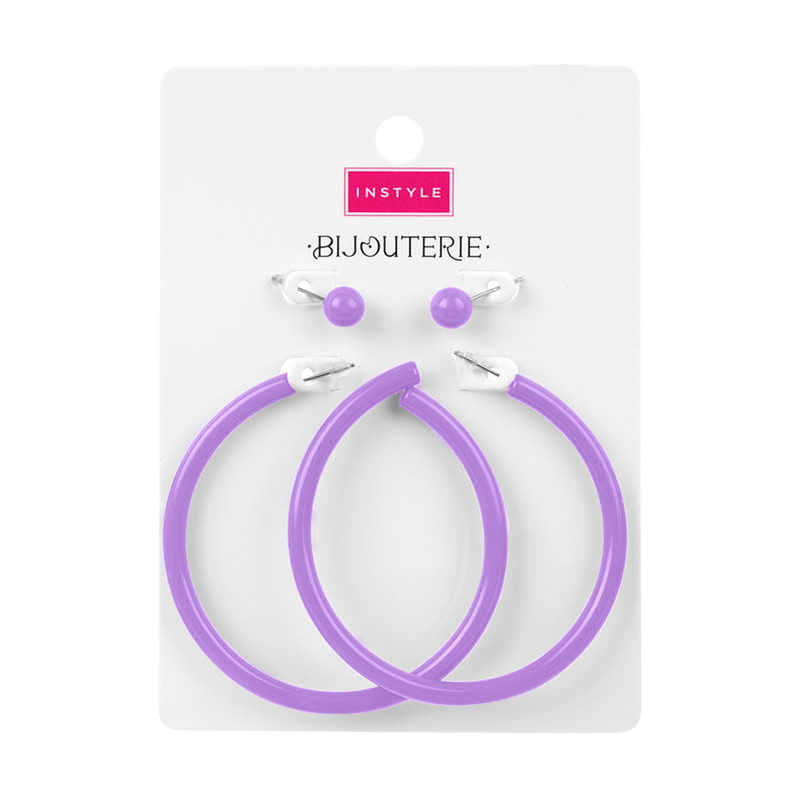 Серьги, INSTYLE, 2 пары, в ассортименте