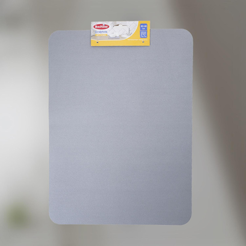 Коврик для посуды, BonHome, 30х40 см, в ассортименте
