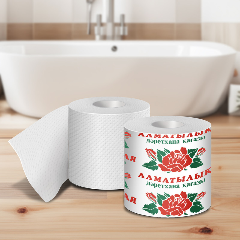 Туалетная бумага "Алматинская", Карина, 1 слой