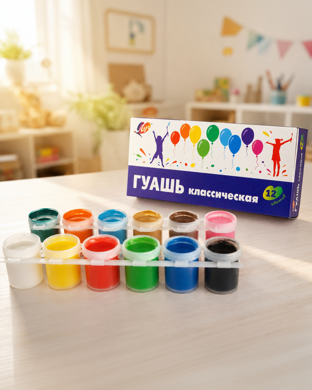 Гуашь "Классическая", Луч, 12 цветов