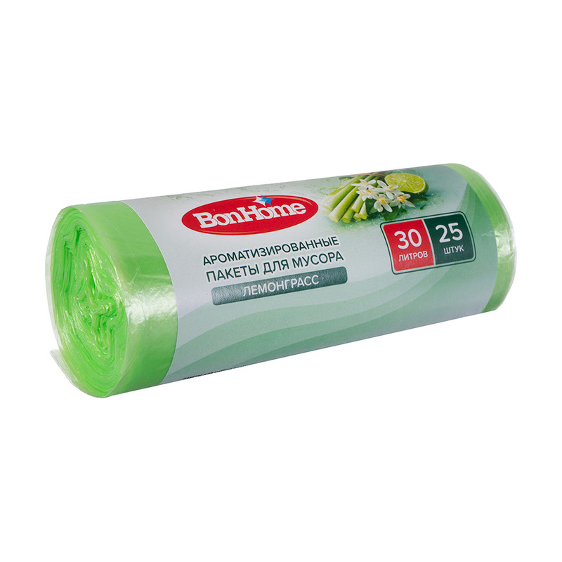 Пакеты д/мусора аромат. микс 30л,25шт_гп