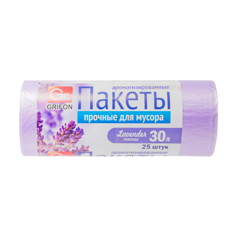 Пакеты для мусора, GRIFON, ароматизированные, 30 л, 25 шт., в ассортименте