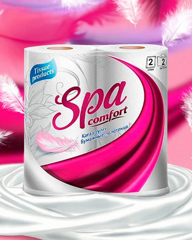 Бумажные полотенца "Spa Comfort", 2 слоя, 2 штуки