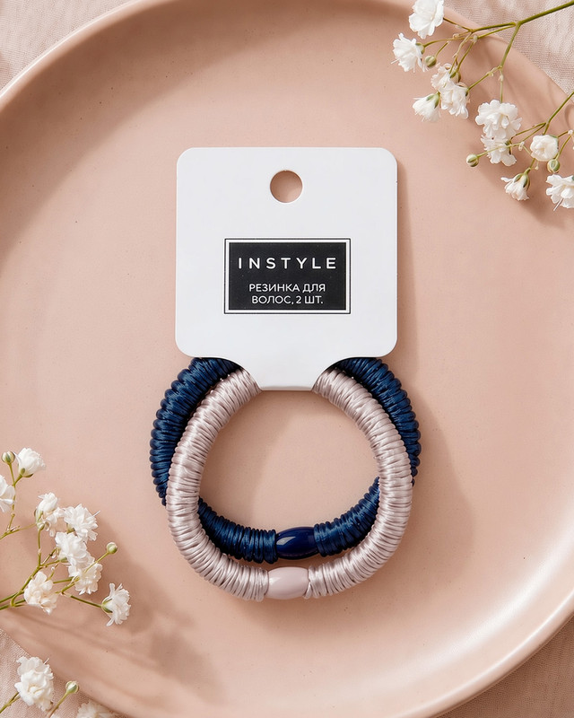 Резинка для волос, INSTYLE, 2 шт., в ассортименте