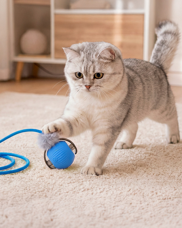 Игрушка для кошек "Неуловимый шар", Pet Club, в ассортименте
