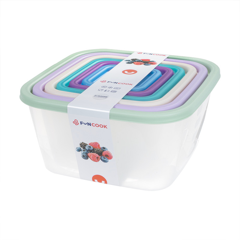 Набор контейнеров, FunCook, 6 шт.