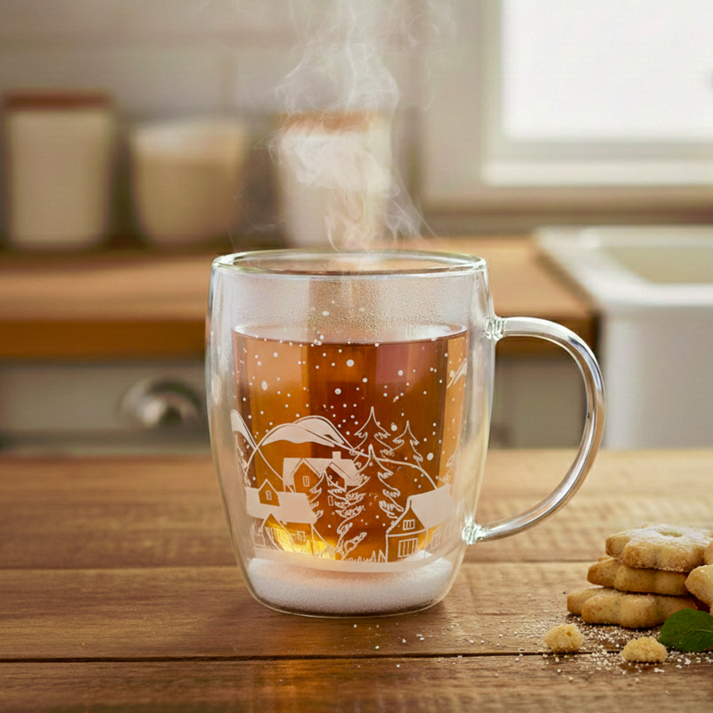 Кружка с двойными стенками, O'Kitchen, 340 мл, в ассортименте