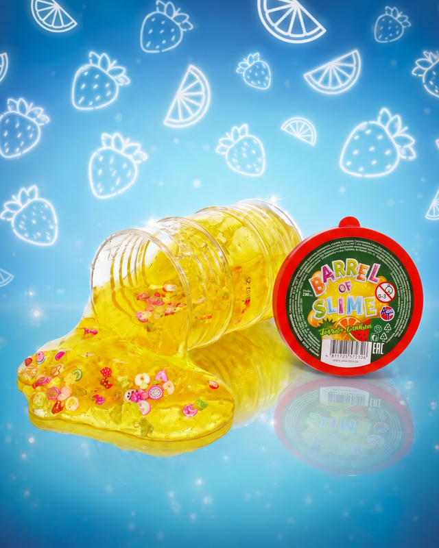 Игрушка "Бочка слайма", 240 мл