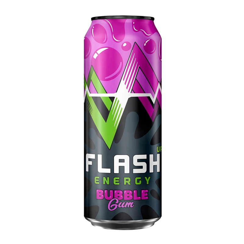 Напиток энергетический, Bubble Gum, Flash Energy, 0,45 л