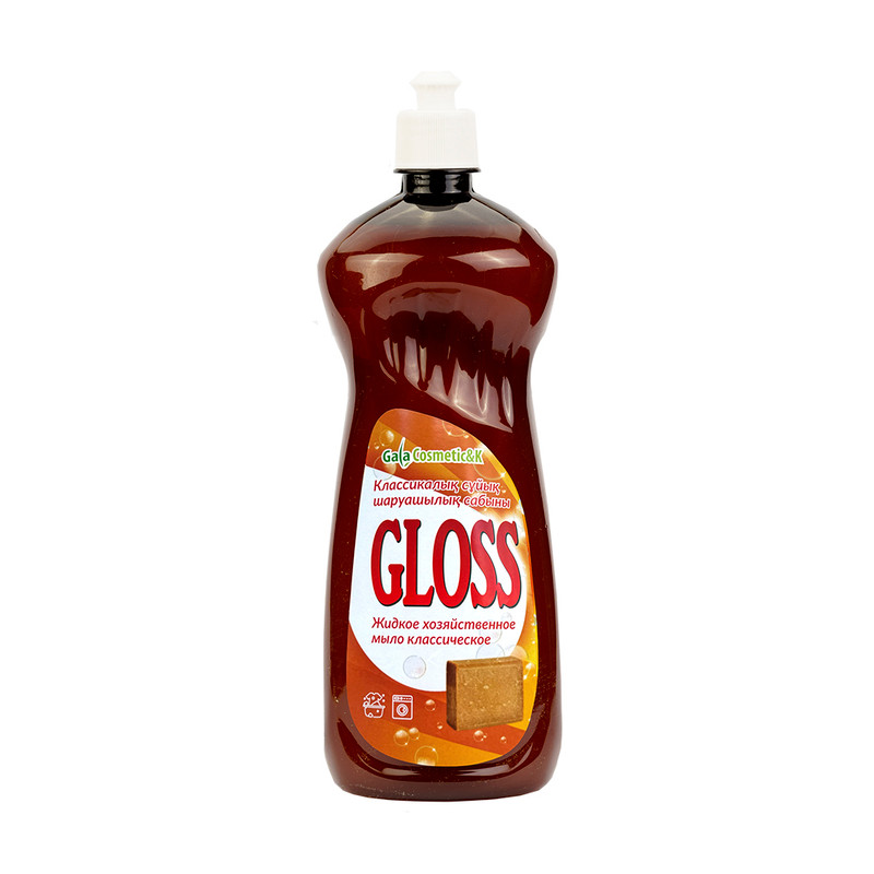 Жидкое хозяйственное мыло, GLOSS, 72%, 1 л