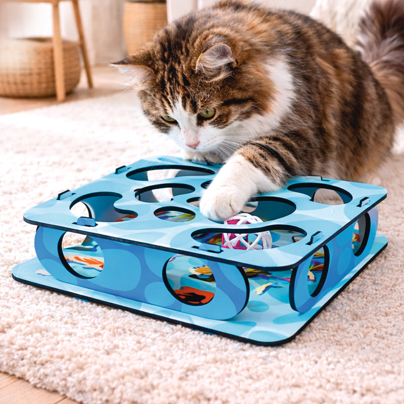 Игрушка для кота с мячиком, Pet Club, в ассортименте
